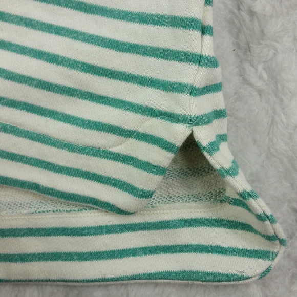 Ann Taylor Loft Exposed Zipper Striped Sweater S - Picture 6 of 8